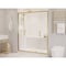 Anzzi 60 in. x 70 in. H Sliding Framed Shower Door in Brushed Gold w/ Tsunami Guard Tempered Clear Glass SD-AZ15-01BG - alternate 3